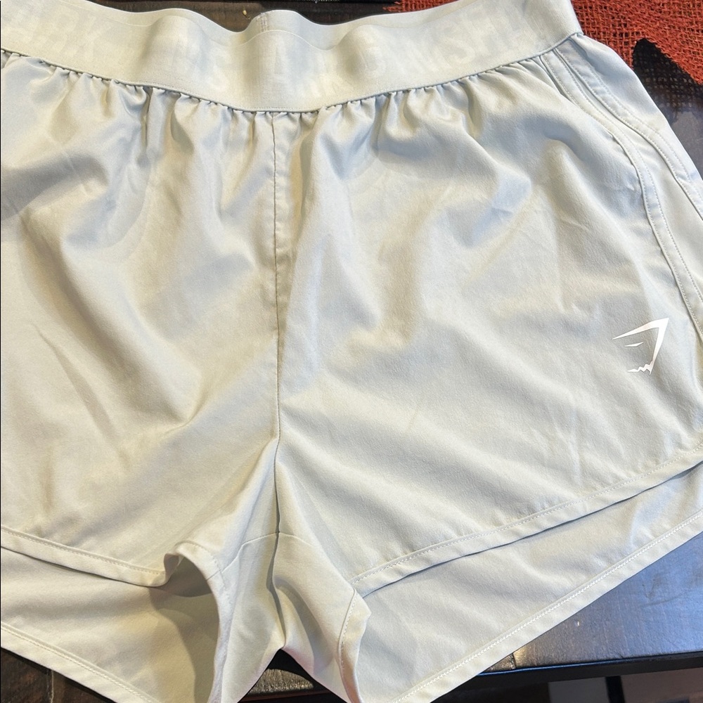 Gymshark Light Green Athletic Shorts Size L